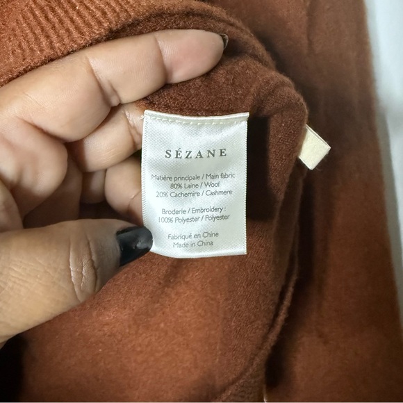 Sezane Janelle Jumper in Mocha - Picture 5 of 7